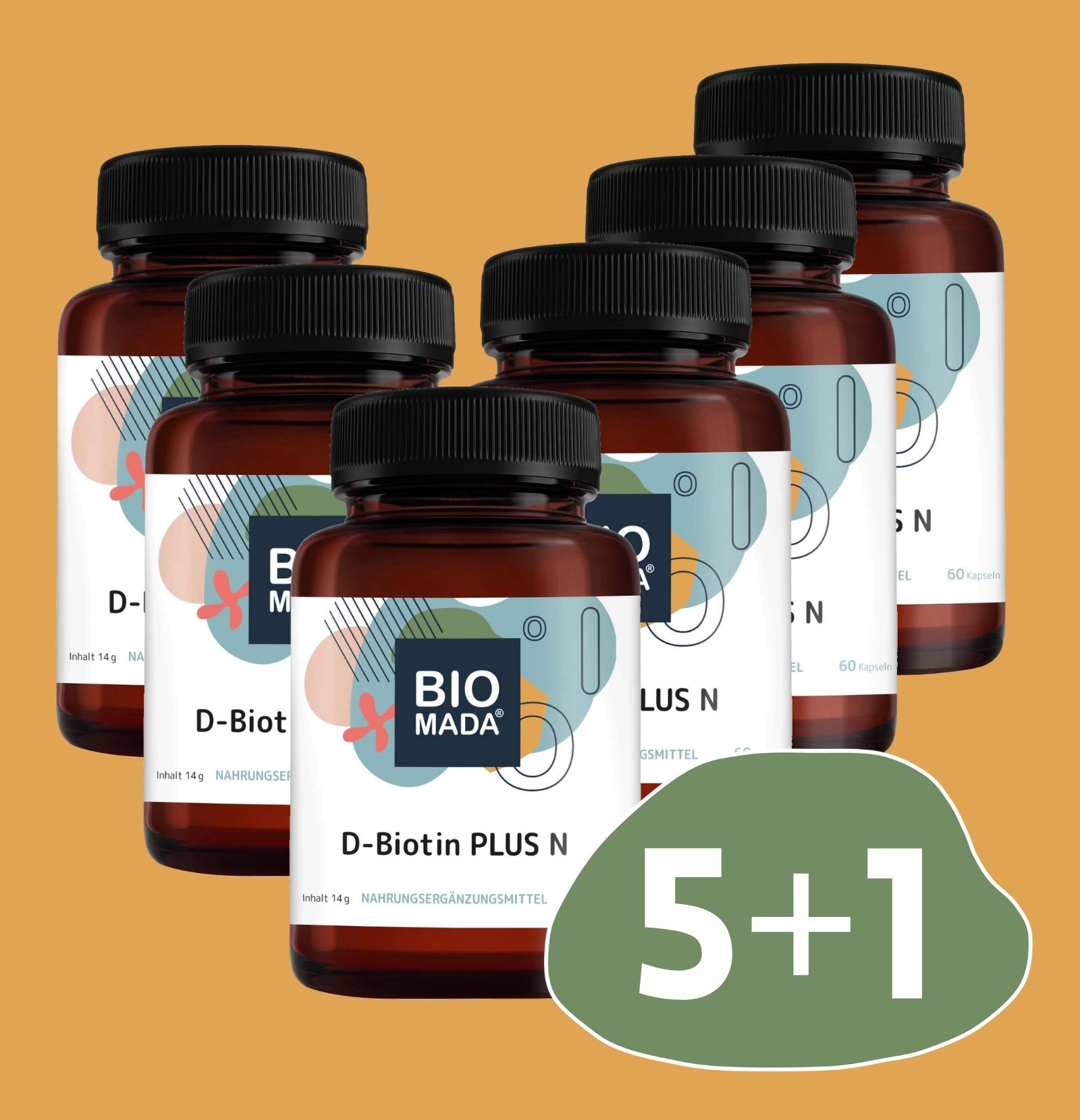 D-Biotin PLUS N 5 + 1 gratis